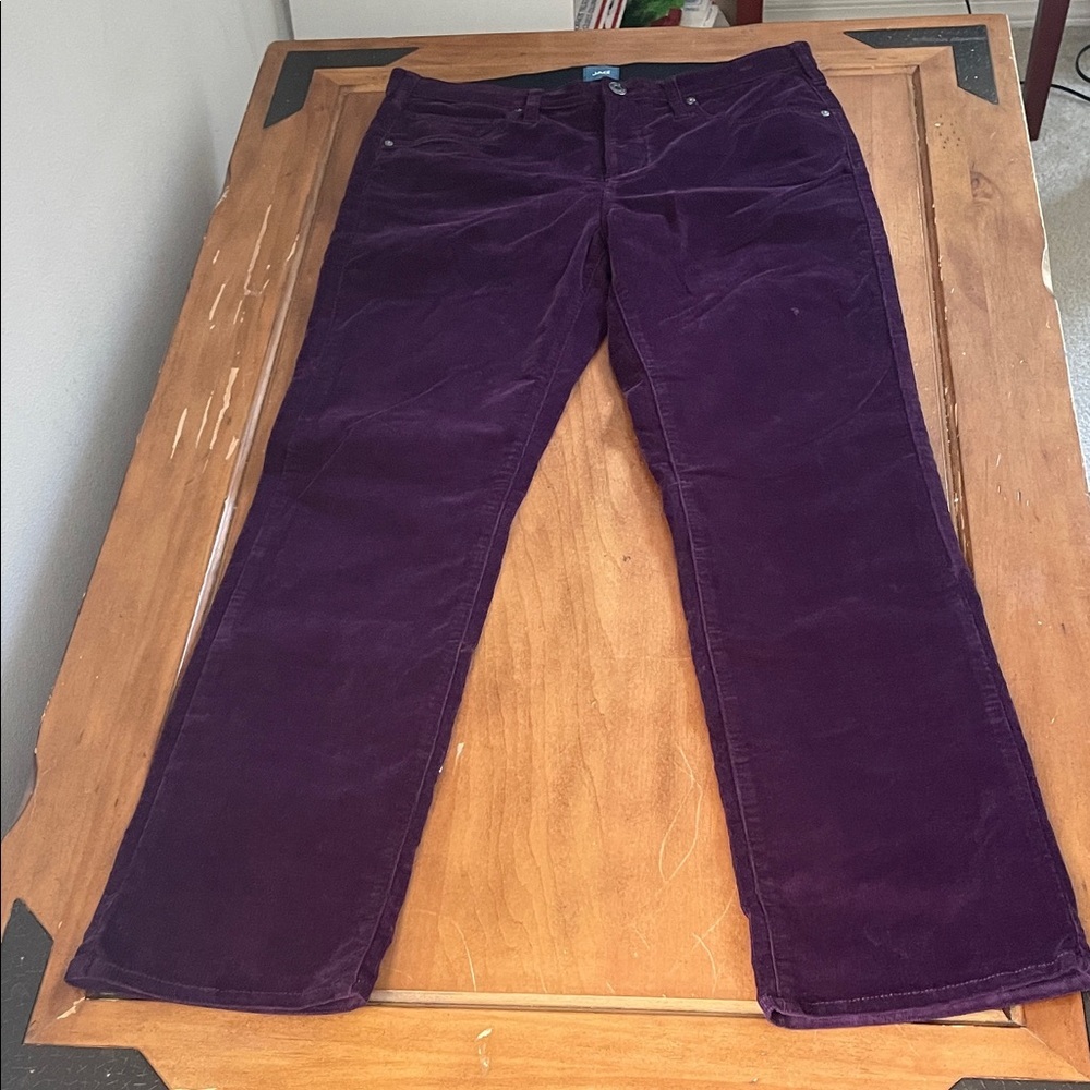 Jag NWT  Deep Purple Corduroy Pants Size 14